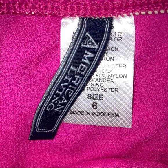 NWT Pink Crochet Two Piece Bikini Size 6 - Picture 4 of 6